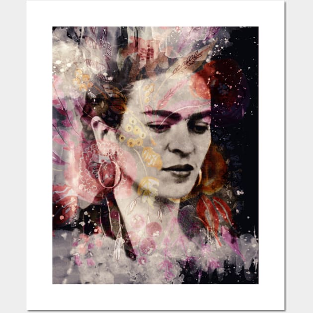 FRIDA KAHLO Mexican Feminist portrait painting Wall Art by GalleryArtField